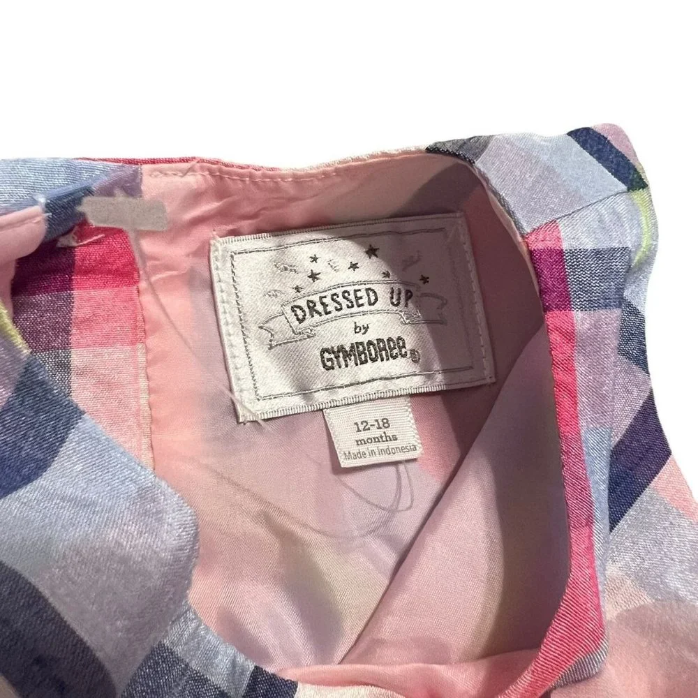 NEW Gymboree 12-18m Plaid Special Occasion Party Dress